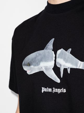 鲨鱼印花logoT恤展示图