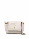 Saint Laurent diamond-quilted YSL crossbody bag - Neutrals