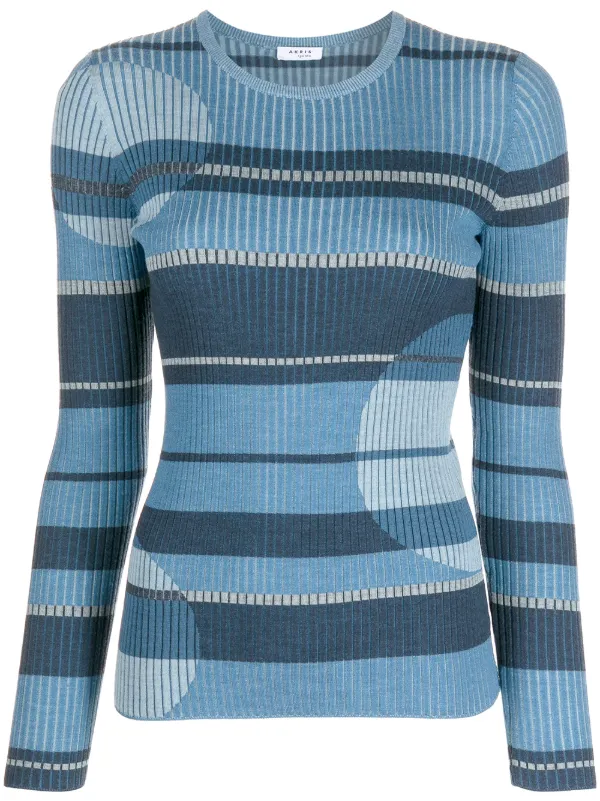 Akris Punto Striped long-sleeve Knit 