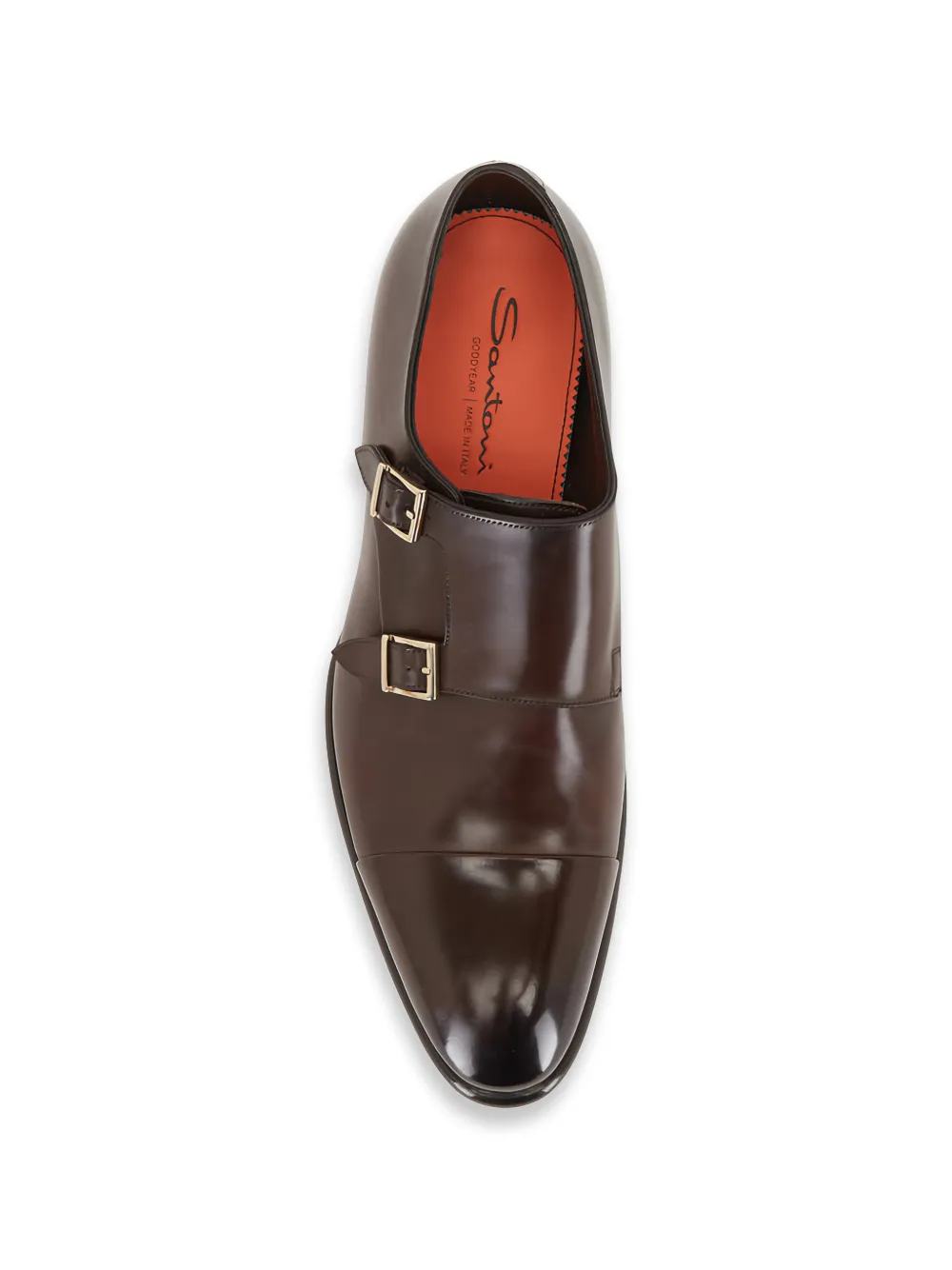 Santoni Gespschoenen met dubbele gesp Bruin