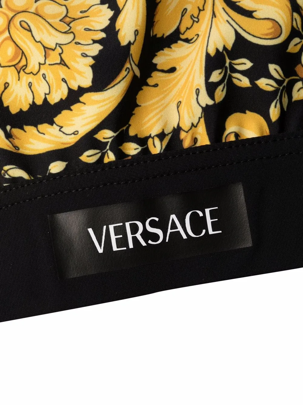 фото Versace спортивный бюстгальтер с принтом barocco