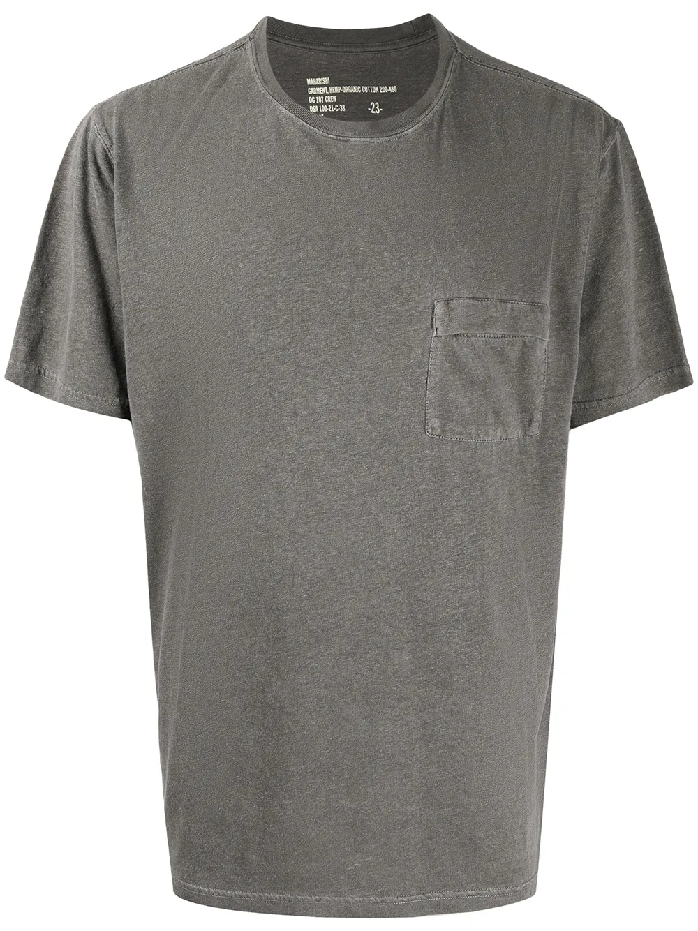 

Maharishi playera con efecto lavado - Gris