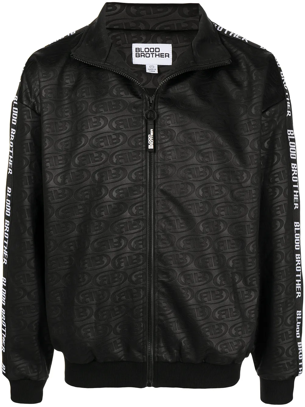 

Blood Brother Nonstop embossed-monogram track jacket - Black