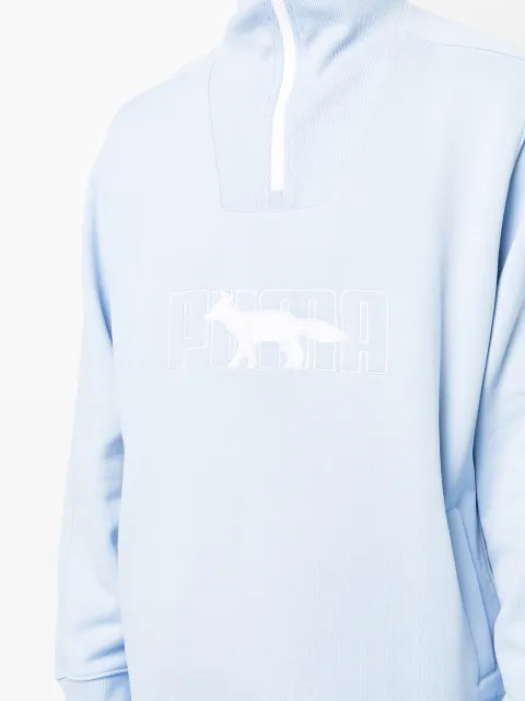 maison kitsune zip moletom com capuz