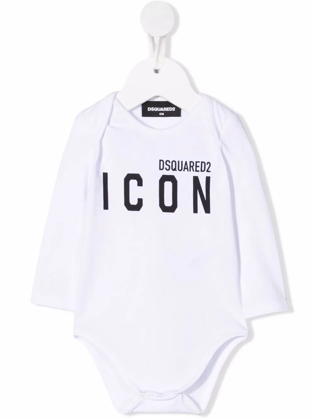 

Dsquared2 Kids body con logo estampado - Blanco