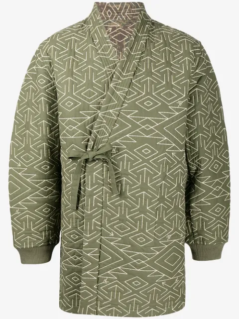 Maharishi chamarra con diseño cruzado