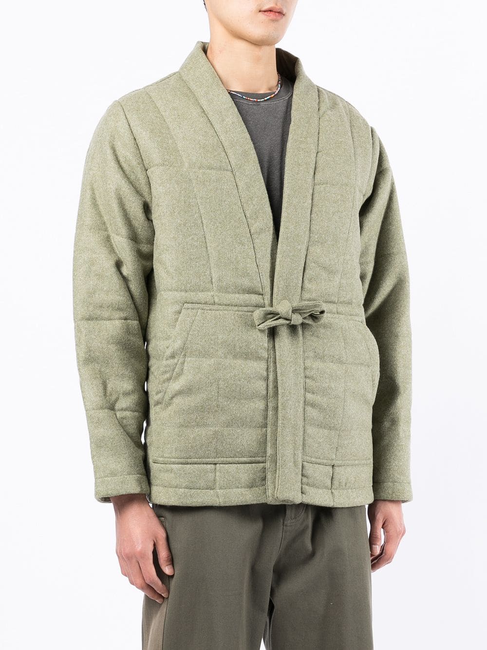  Maharishi Padded Tie-waist Jacket - Green 