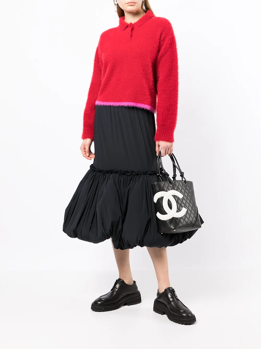 фото Chanel pre-owned сумка-тоут cambon 2004-го года