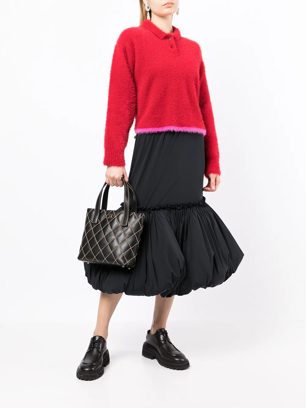 фото Chanel pre-owned сумка-тоут wild stitch 2001-го года
