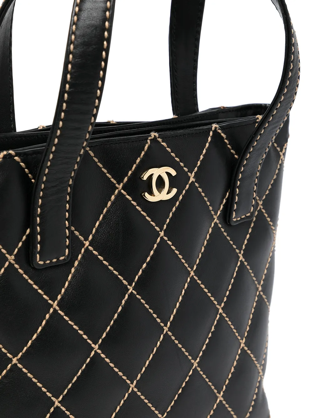 фото Chanel pre-owned сумка-тоут wild stitch 2001-го года