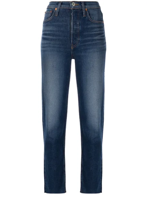 RE/DONE Stove Pipe high-rise jeans