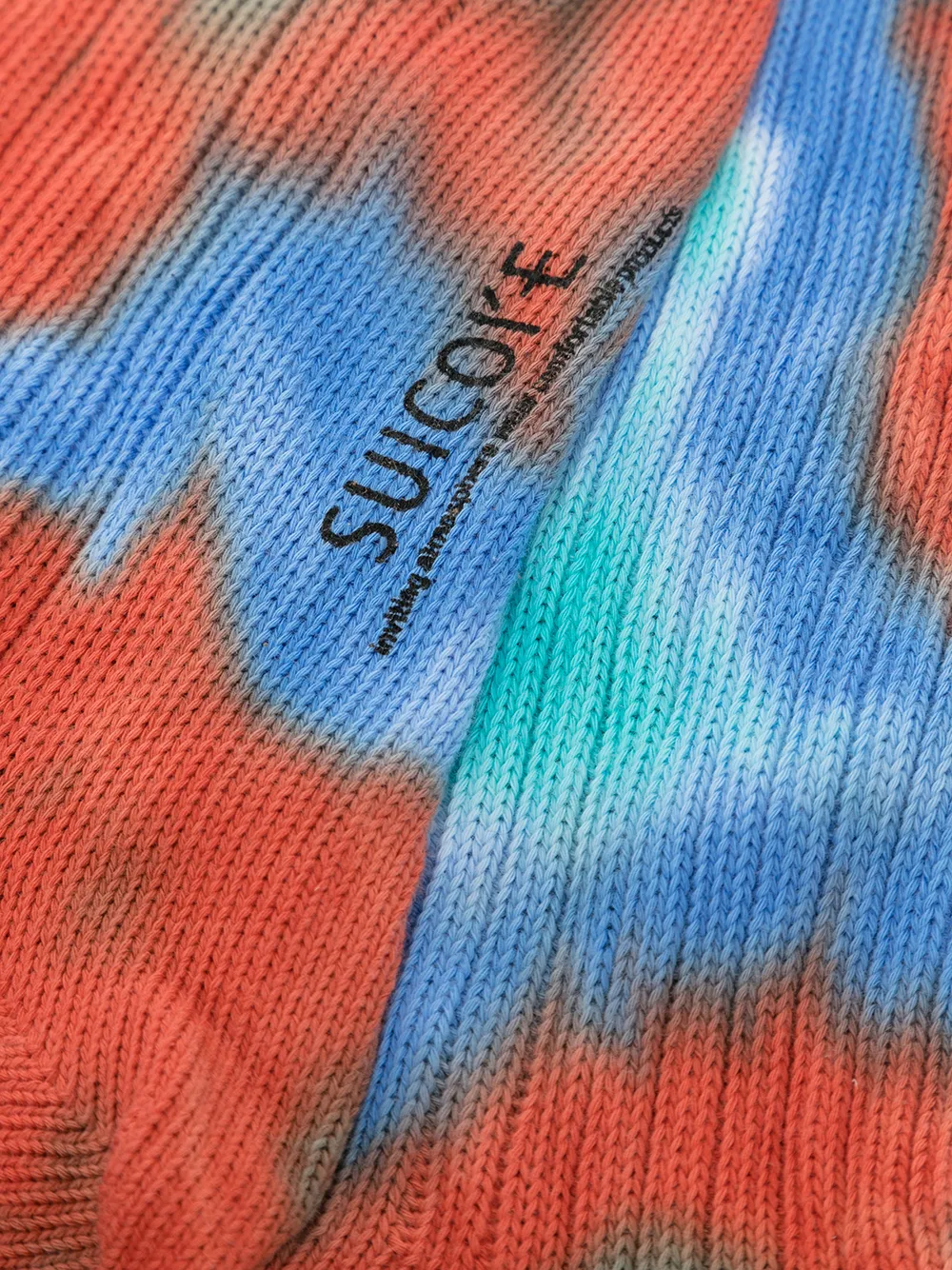 Suicoke Enkelsokken met tie-dye print - Veelkleurig
