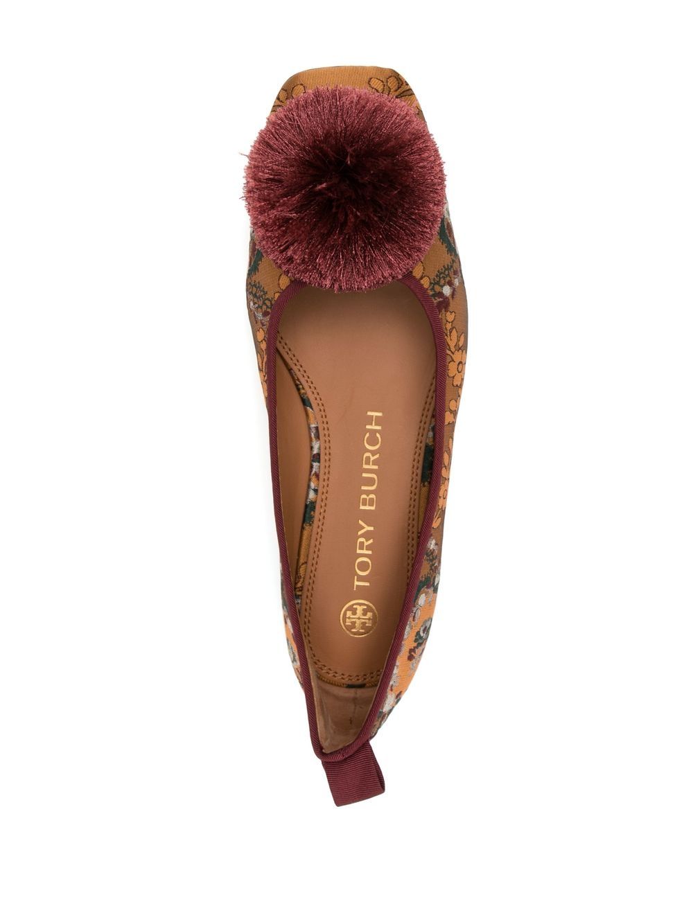 Tory Burch Pom pom-detail Ballerina Shoes - Farfetch