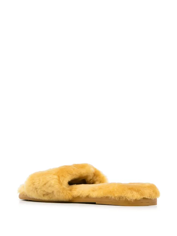 Tory burch fur online slippers