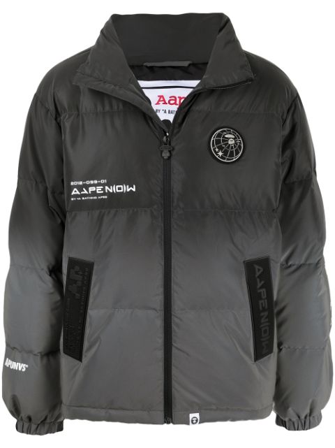 AAPE BY *A BATHING APE graphic-print high-neck padded jacket Men