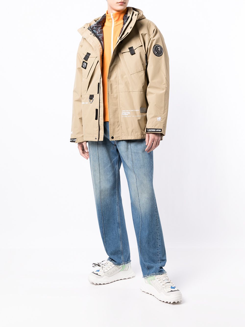 AAPE BY *A BATHING APE® Gewatteerd jack - Bruin