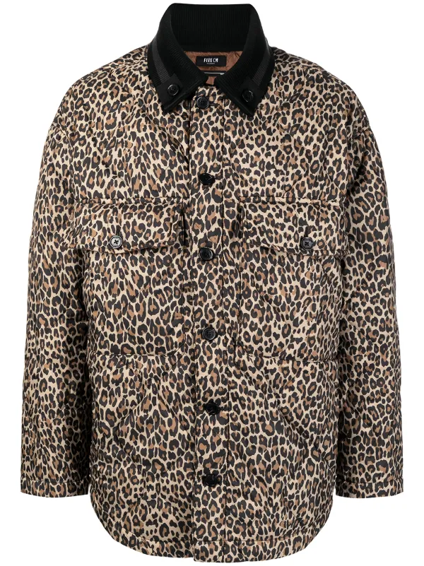 leopard print shirt jacket