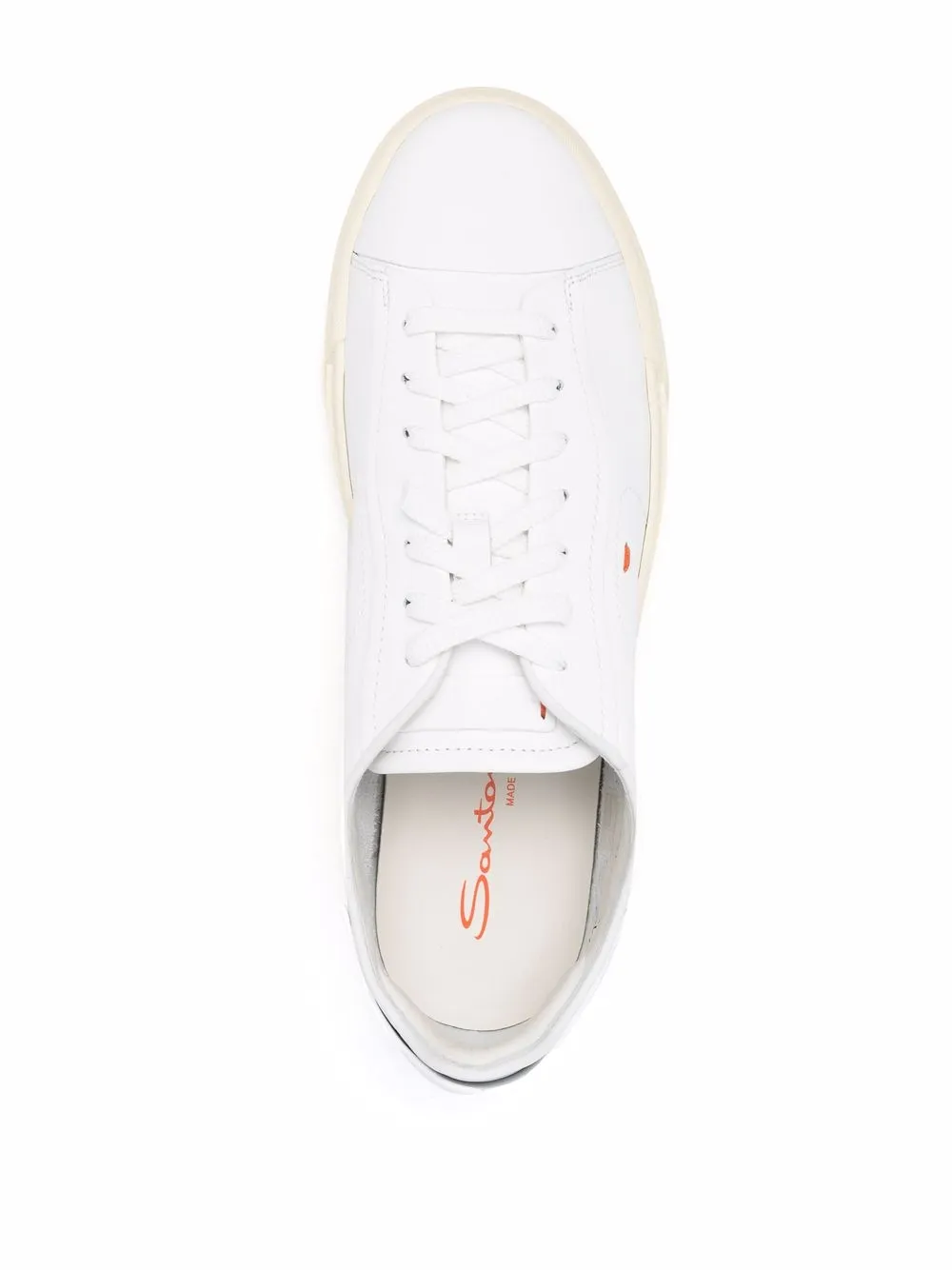 Santoni Leather low-top Sneakers - Farfetch