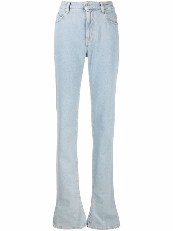 The Attico Elongated Flared Jeans Farfetch