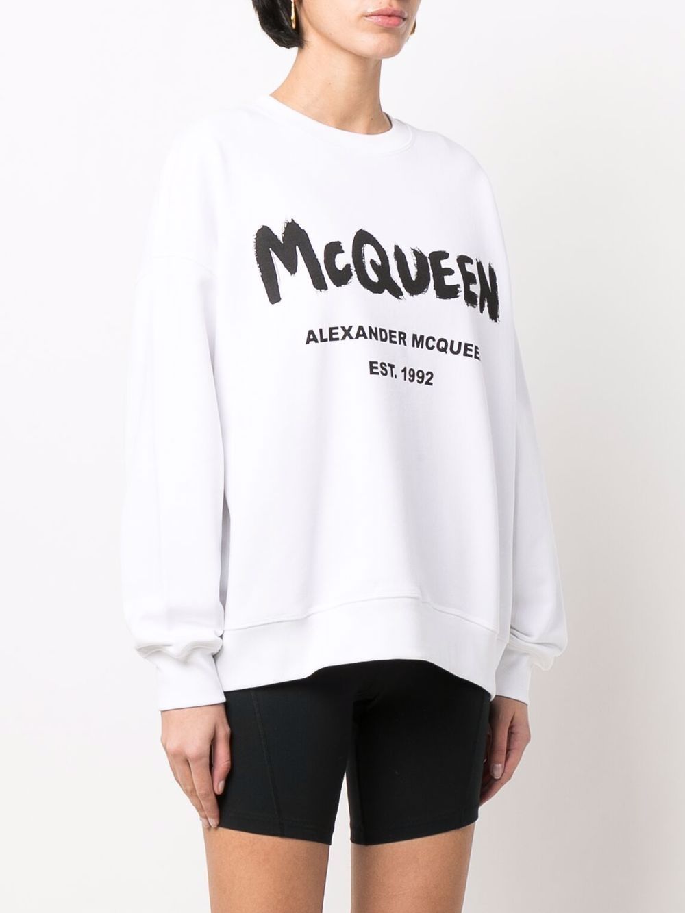 фото Alexander mcqueen толстовка с принтом граффити