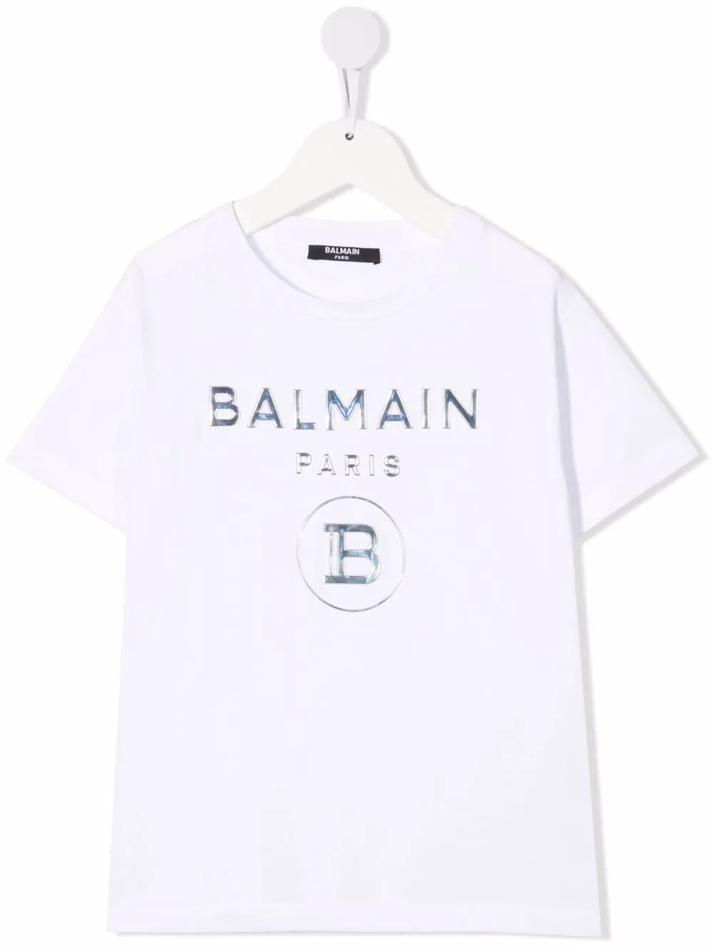 

Balmain Kids playera con logo y apliques - Blanco