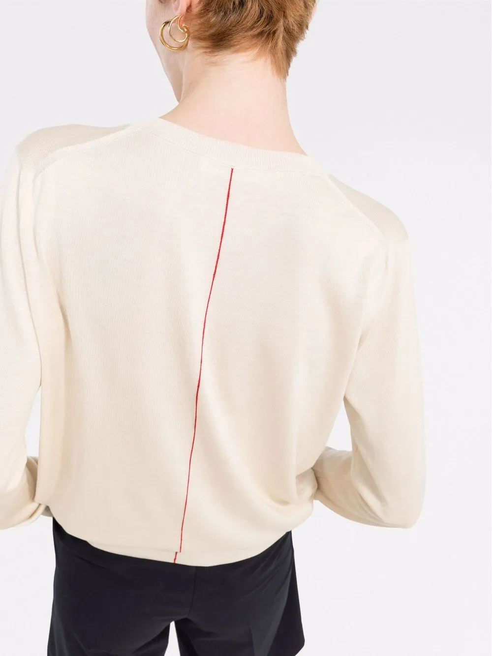 There Was One Zijden vest - Beige