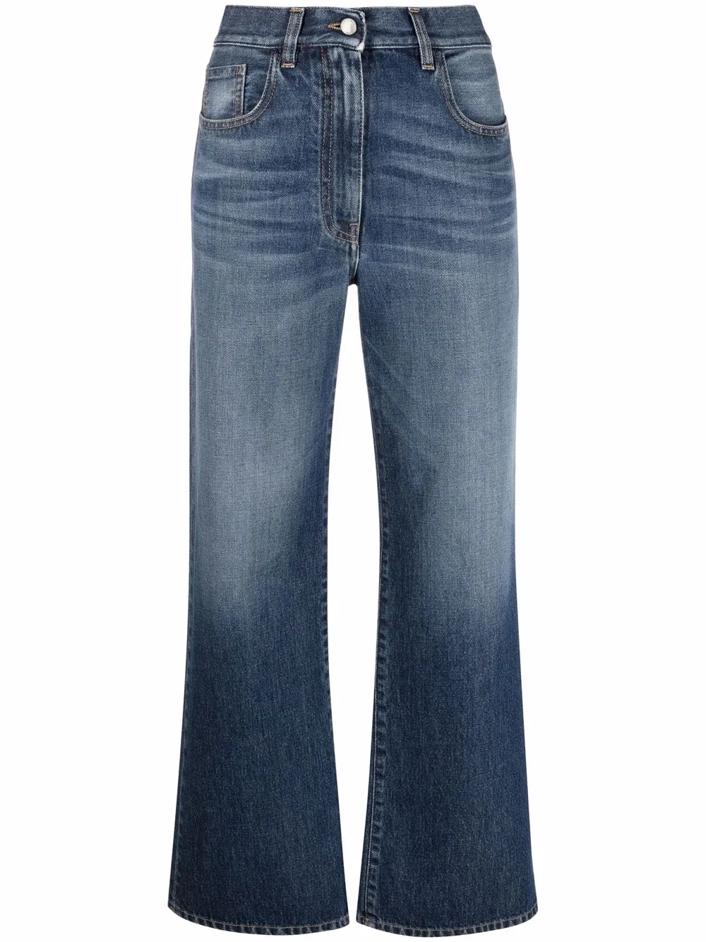 

There Was One mid-rise wide-leg jeans - Blue