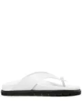 Reike Nen two-tone leather flip flops - White