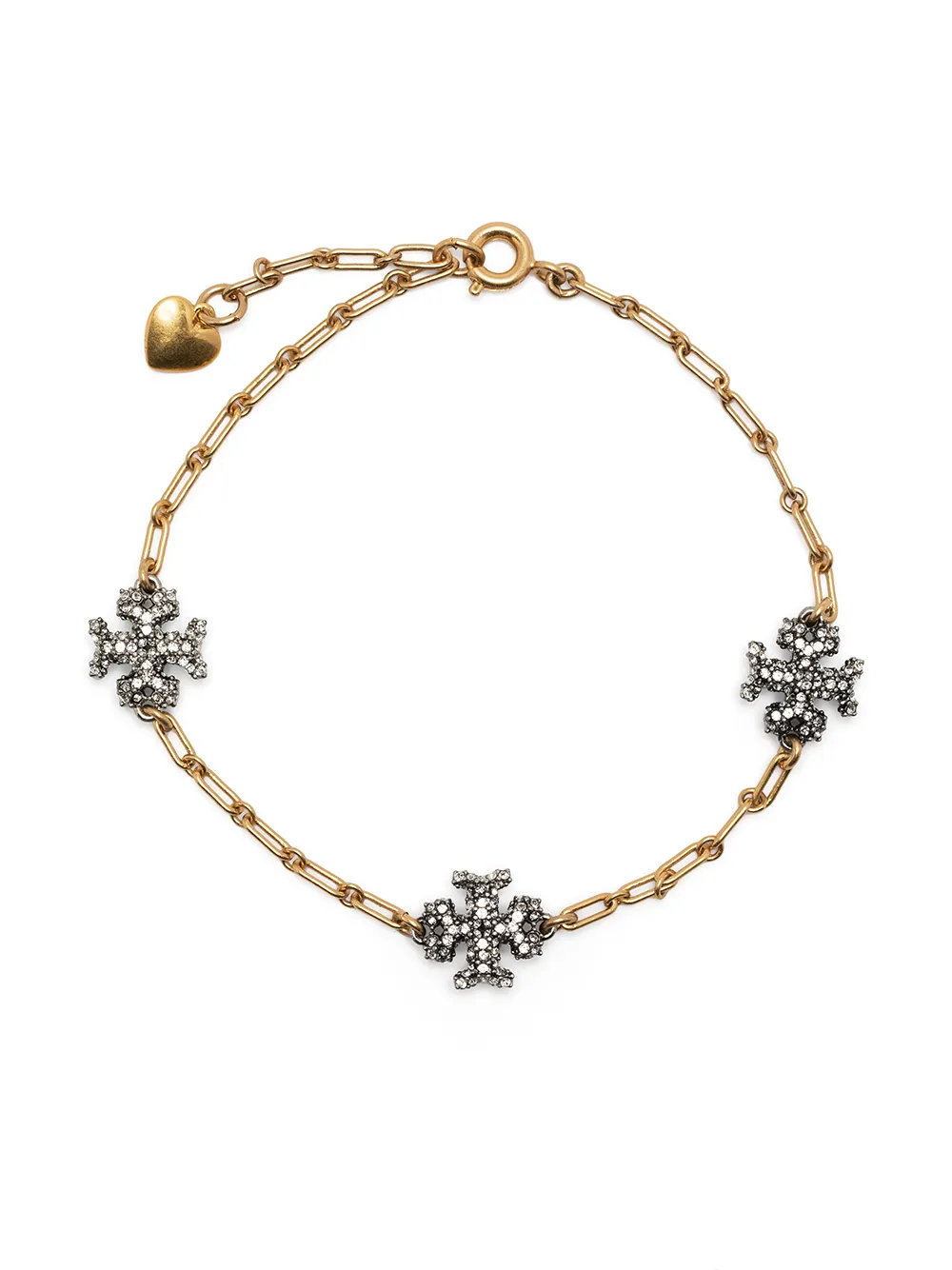 Tory Burch Roxanne doubleT Chain Bracelet Farfetch