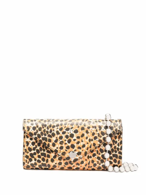 GANNI logo-plaque shoulder bag