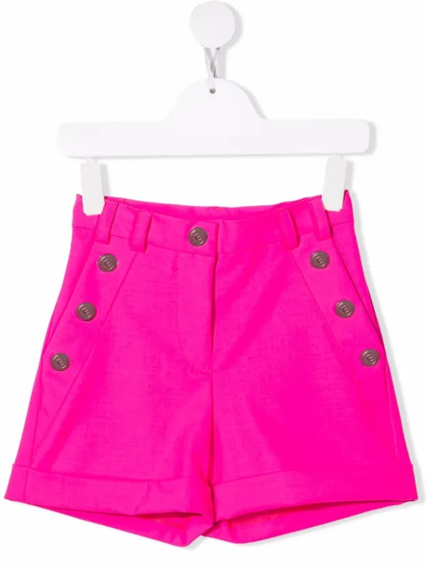 Balmain Kids Shorts De Vestir Con Tiro Alto - Farfetch