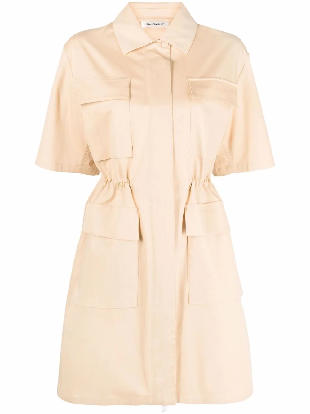 

There Was One vestido camisero con bolsillos - Neutro