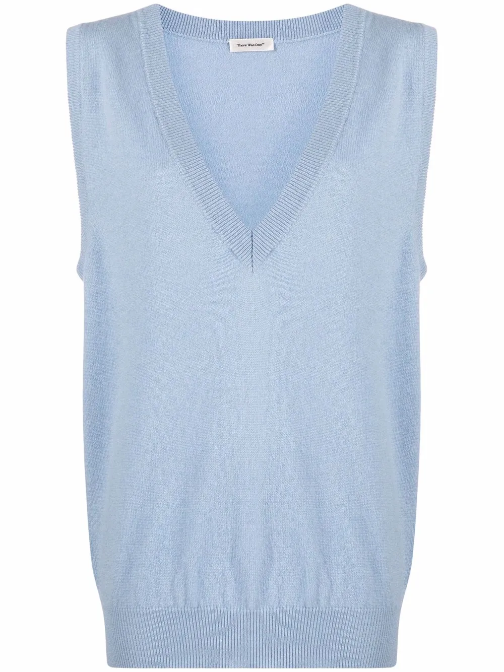 

There Was One V-neck sleeveless cashmere vest - Blue