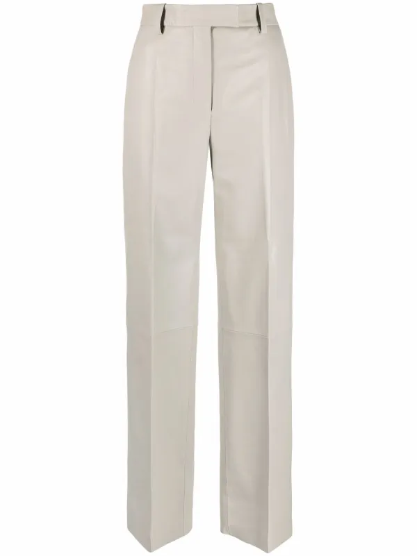 There Was One Tailored wide-leg Leather 