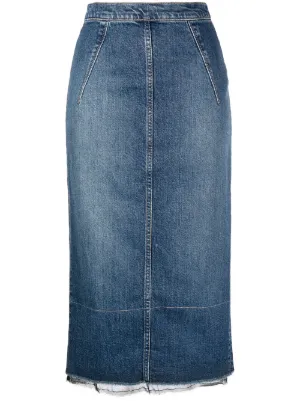 long denim skirt uk
