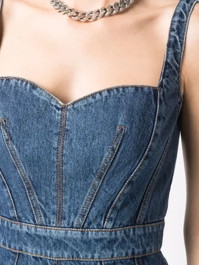 Alexander McQueen corset-style fluted 