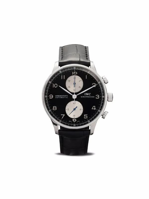 IWC Schaffhausen pre-owned Portuguese Chronograph Panda 41mm - Farfetch