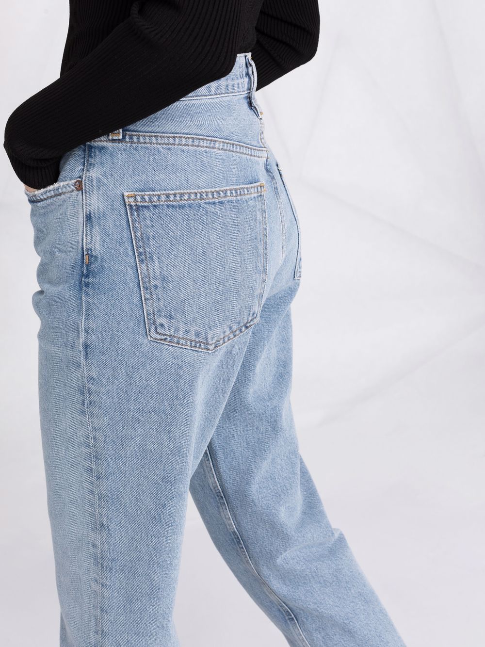 фото Agolde зауженные джинсы fen с завышенной талией