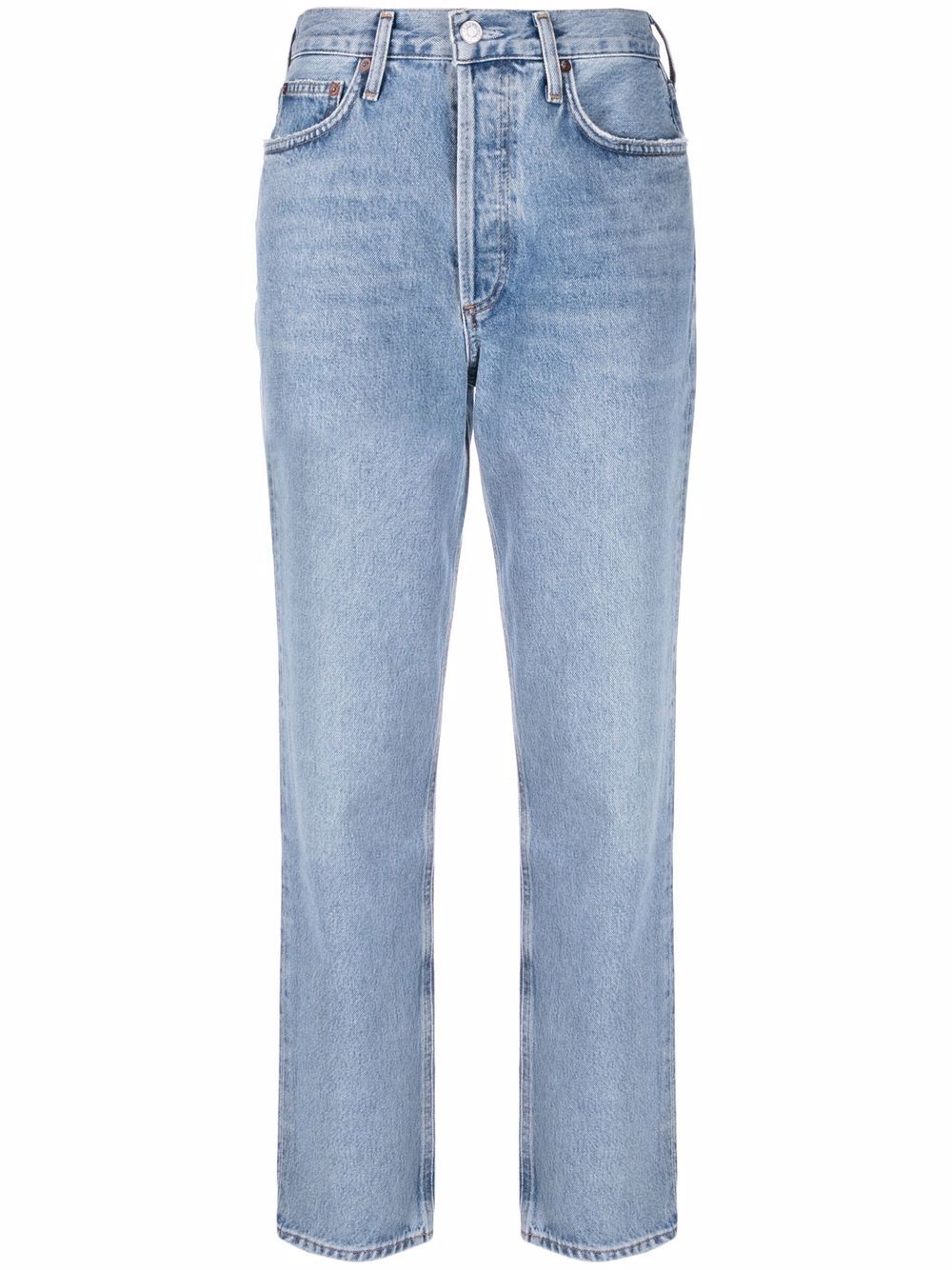 

AGOLDE Fen high-waisted tapered jeans - Blue