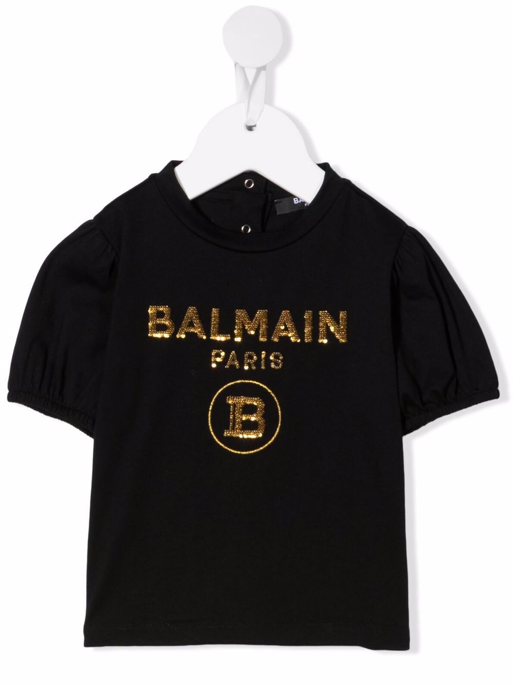 фото Balmain kids футболка с логотипом