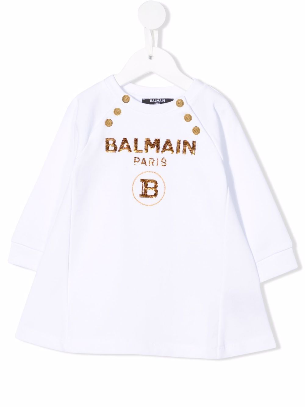 фото Balmain kids платье с логотипом