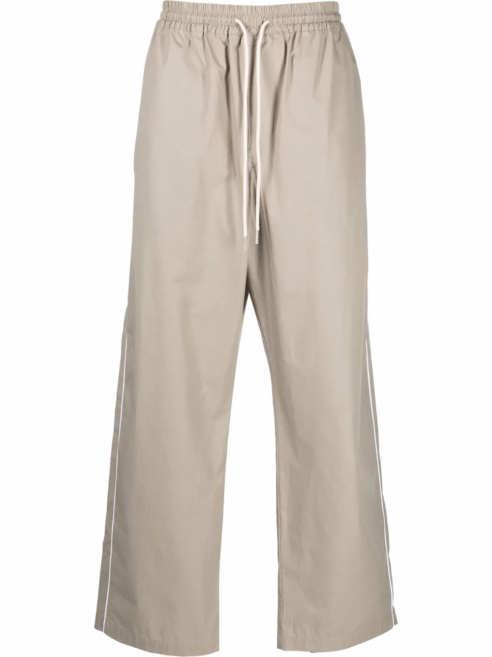 

There Was One drawstring straight-leg trousers - Neutrals