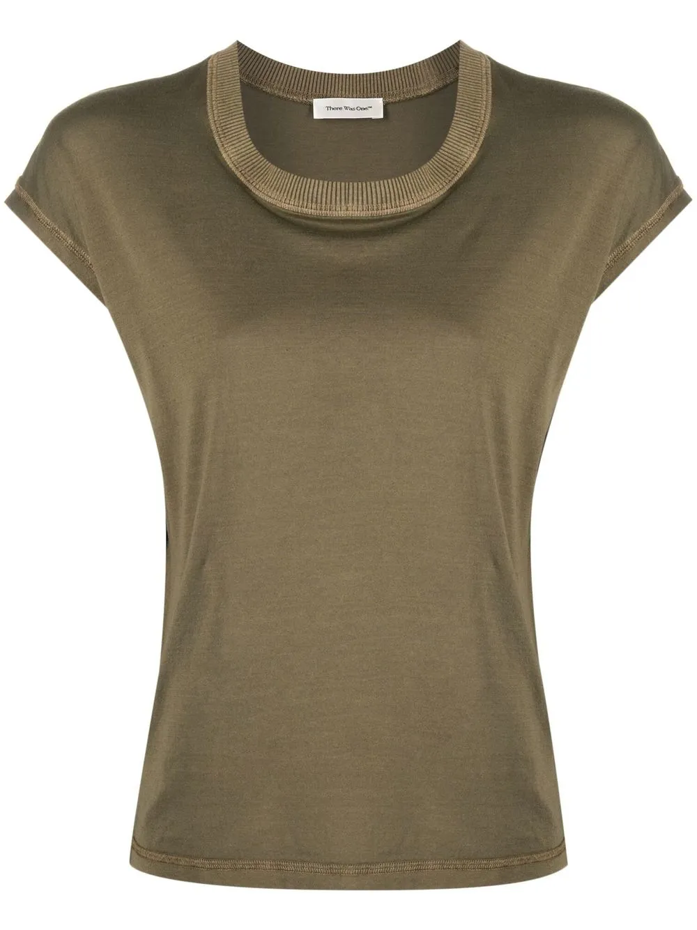 

There Was One cap-sleeves cotton T-shirt - Green