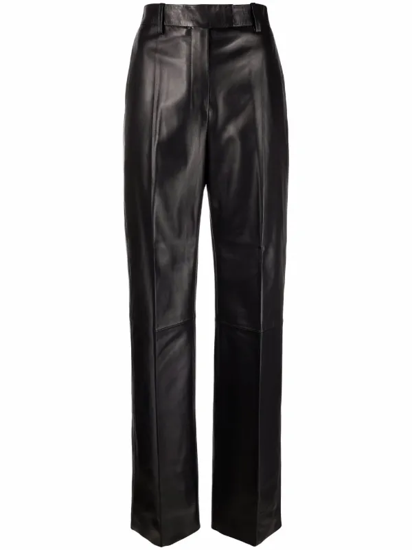 There Was One Tailored wide-leg Leather 