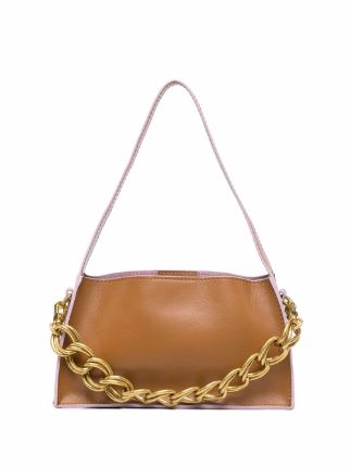 mini Kesme structured bag Brown