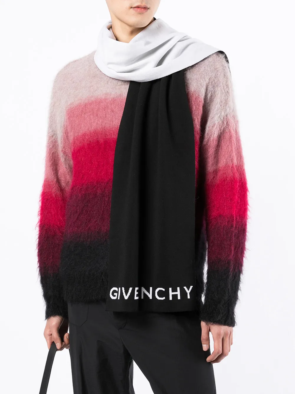 фото Givenchy шерстяной шарф с логотипом