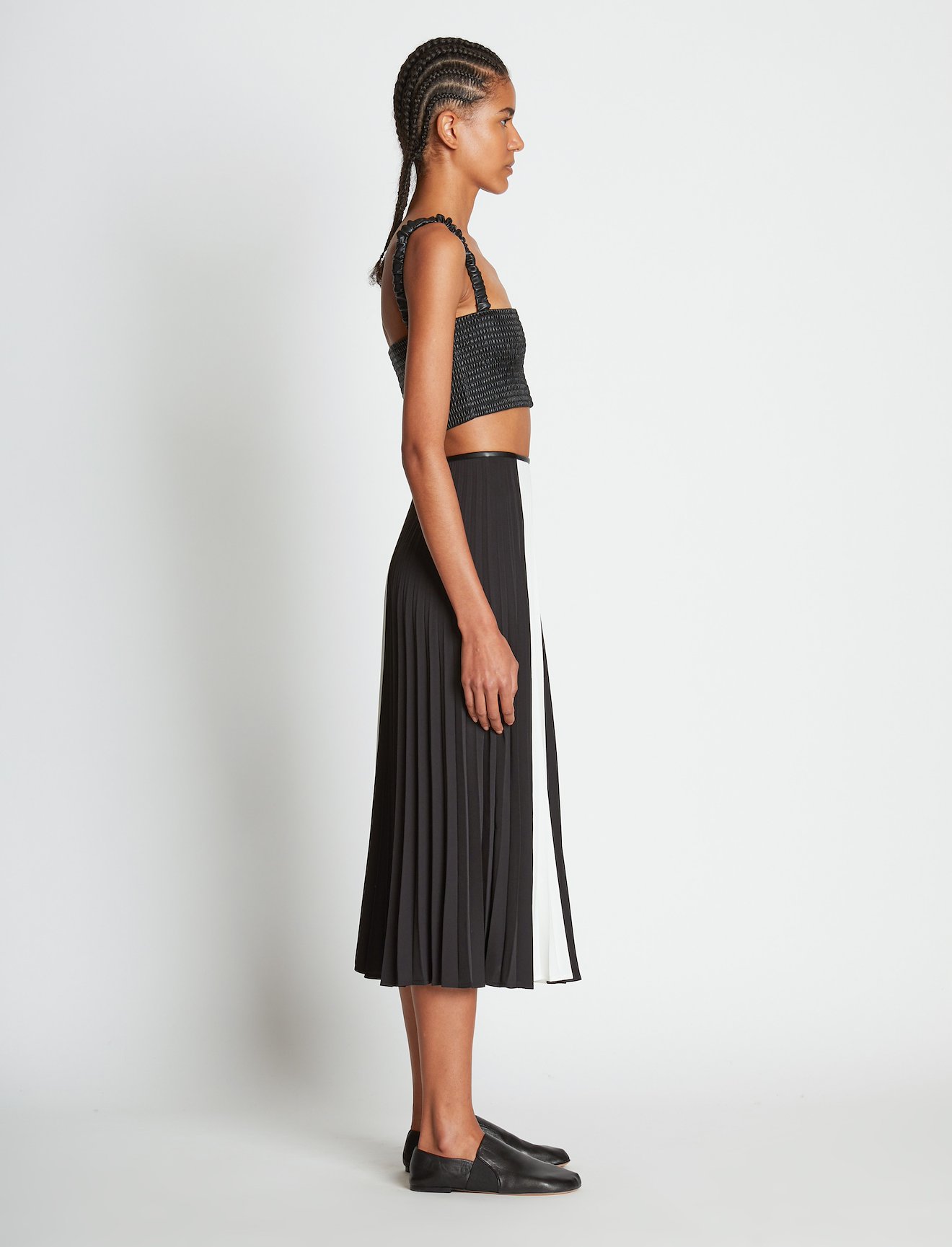 Bi-color Pleated Skirt #1
