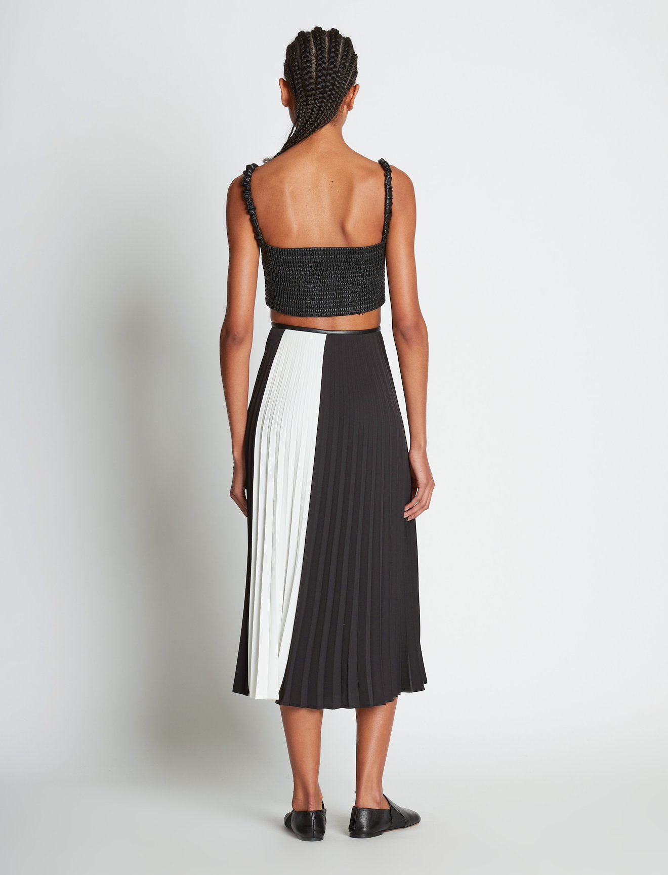 Bi-color Pleated Skirt #2