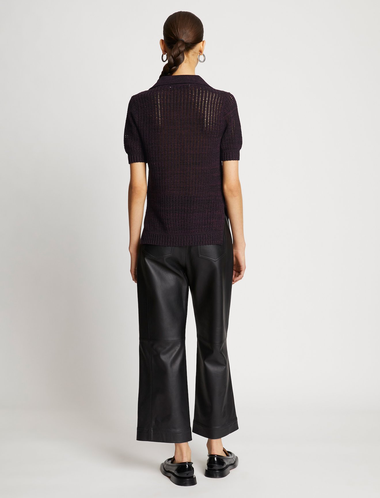 Cotton Silk Pique Polo Top #3