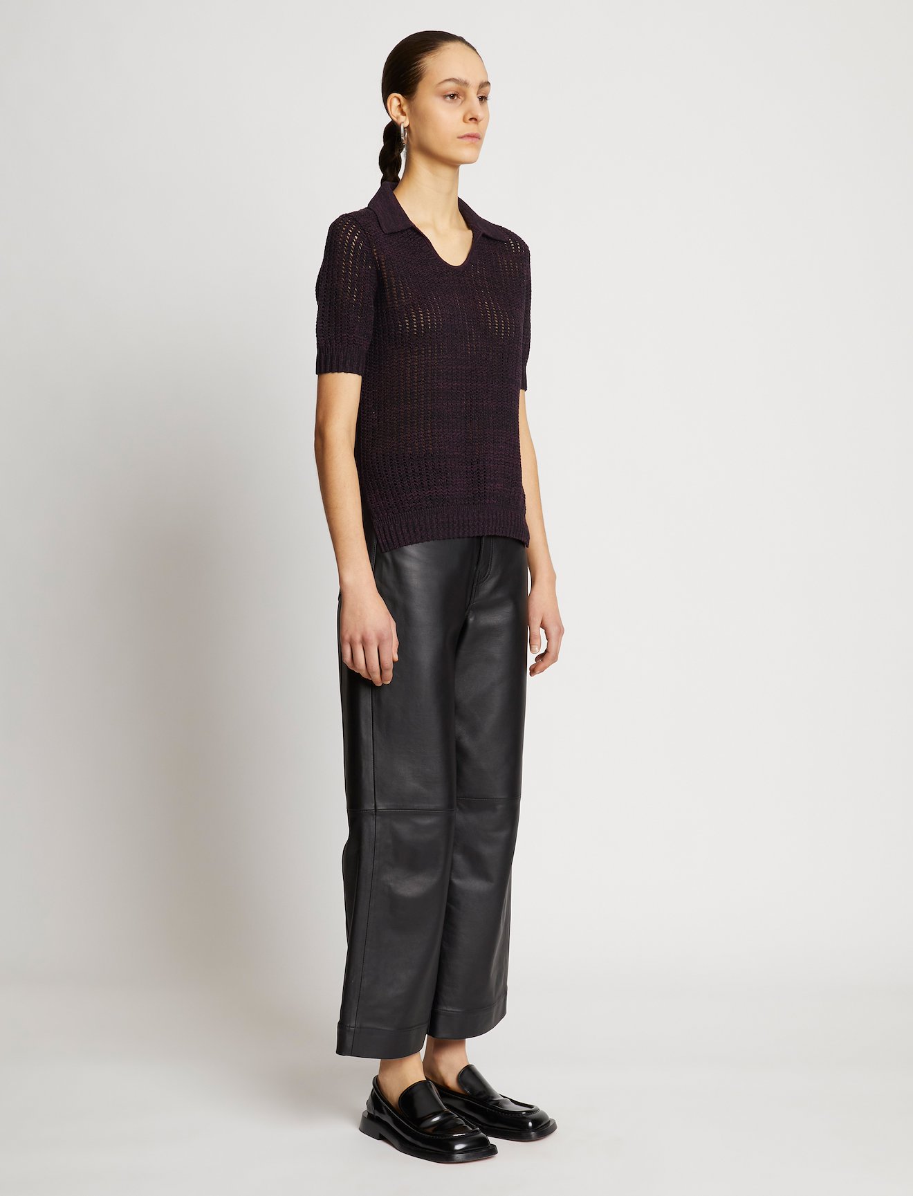Cotton Silk Pique Polo Top #2